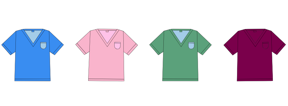 カラフルなスクラブ